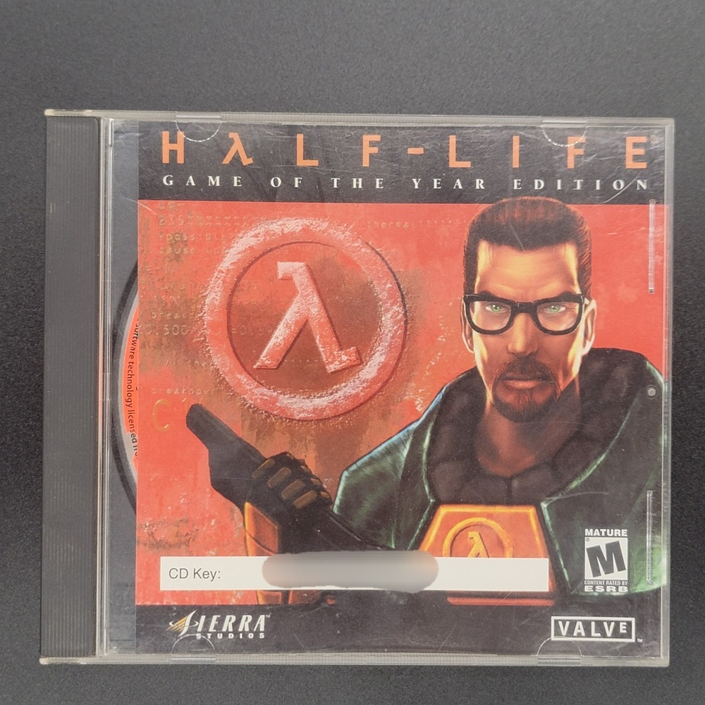 Half Life Game of the Year Edition 1999 Sierra Valve CD-ROM Jewel Case Fortress
